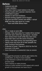 The Listings Lab Blog Image - Real Estate Agent Testimonials - Apple Note Image showing how to document the before, after and process