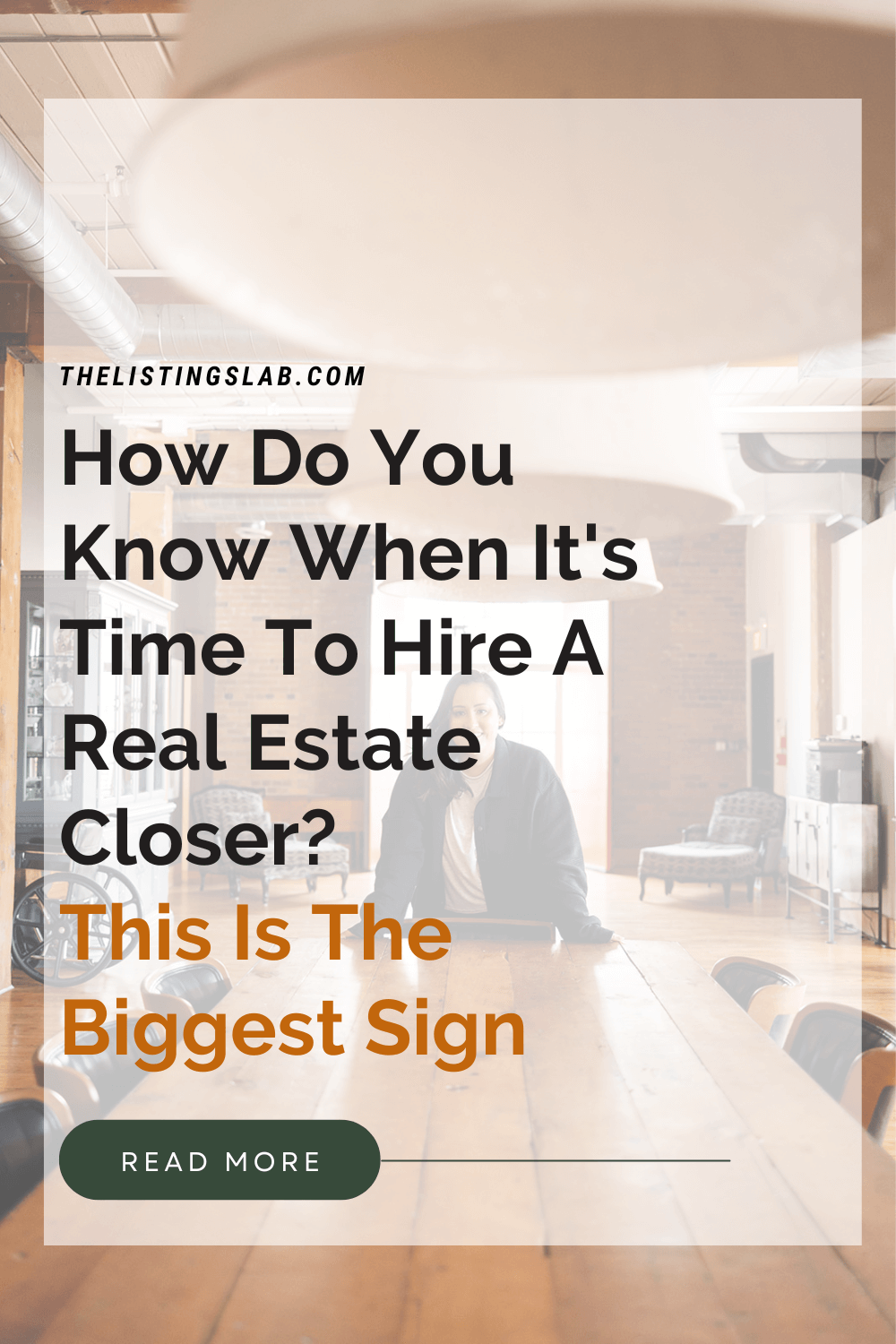 The Number One Sign You Should Hire A Real Estate Closer